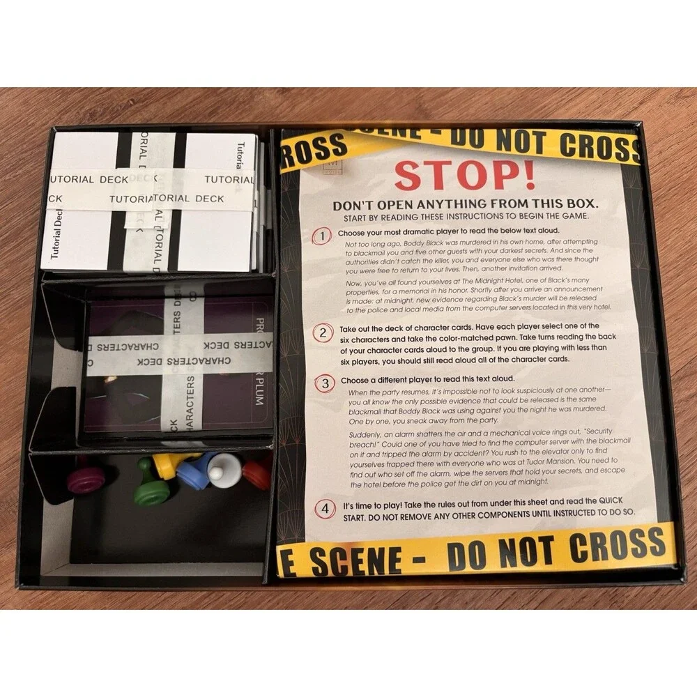 Hasbro Clue Escape: The Midnight Hotel Mystery Board Game 1-6 Players, ages 10+